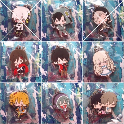 Mekaku city actors - rubber strap - ene / momo / kido / kanoha / kano / seto / marry / shintarou / ayano / hibiya & hiyori - 
