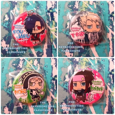 Dramatical murder - can keychain keyholder 1 - aoba / noiz / clear / ren / mink / koujaku / trip / virus