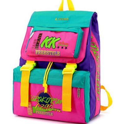 Rare 80's harajuku backpack (pink ) - Thumbnail 4