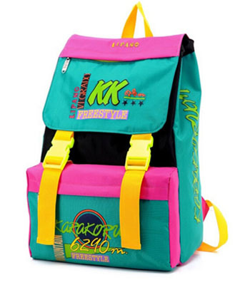 RARE 80's HARAJUKU BACKPACK ( GREEN )
