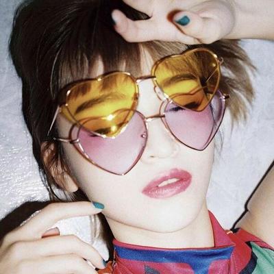 Harajuku heart shaped sunglasses free shipping - Thumbnail 5