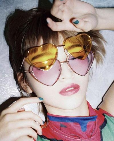 Harajuku Heart Shaped Sunglasses Free Shipping