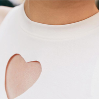 Free Shipping Heart Cut Out Summer Cropped Tank Top - Thumbnail 3