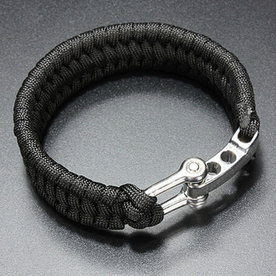 Men's Black Survival Bracelet