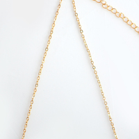 Glass Cotton Pearl Wood Necklace NL1059G - Thumbnail 4