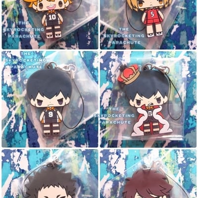 Haikyuu!! rubber strap - hinata shouyou / kageyama tobio / tanaka ryuunosuke / iwaizumi hajime / oikawa tooru / kozume kenma / sawamura daichi - 