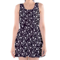 Charcoal Cat Lady Skater Dress - Thumbnail 1