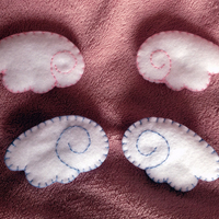 Cute Plush Wing 2-Way Clip - Thumbnail 1