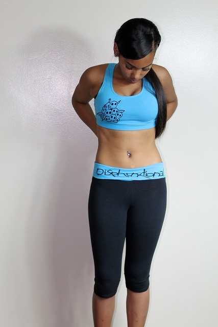Disphunktional Active Bottoms (Black w/Blue fold)