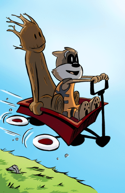 Rocket and Groot
