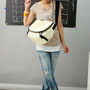 WHITE COLOR UNISEX Messenger Bag Good for Daily Use School Use Cross Body Bag - Thumbnail 2