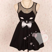 Free Shipping Cat Dress - Thumbnail 1