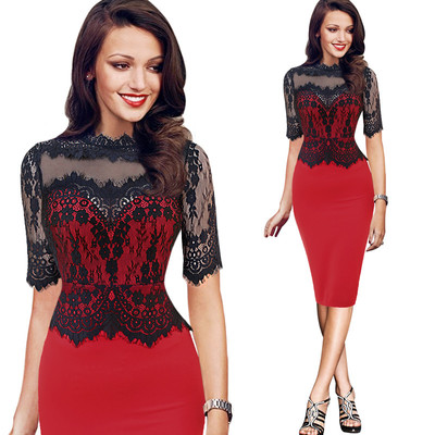 Red party dress - Thumbnail 5