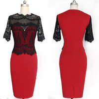 Red Party Dress - Thumbnail 2