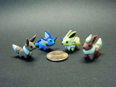 Mini Pokemon #133,134,135,136