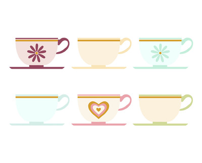 Cutesy Teacups Print 