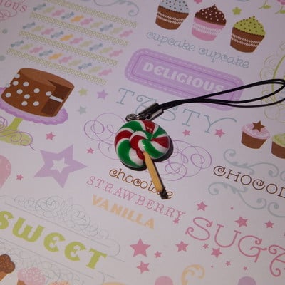 Red and green lollipop