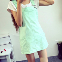 PASTEL COLOR SUSPENDER SUMMER DRESS - Thumbnail 3