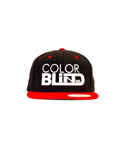 Original Color Blind Era Snap Back: Black & Red