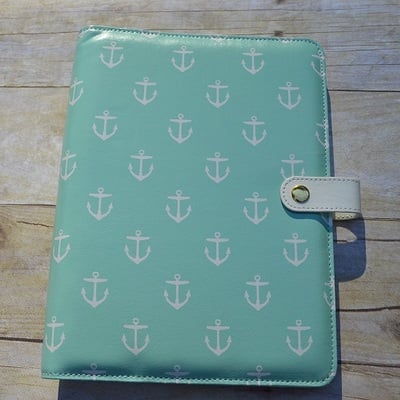 "aqua anchors" limited edition a5 planner binder