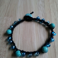 Beaded crochet bracelet - Thumbnail 1