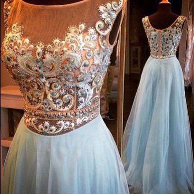 Beading prom dress,custom prom dresses, a-line prom dress,charming prom dress,tulle formal dresses,evening dresses on sale,pd160195