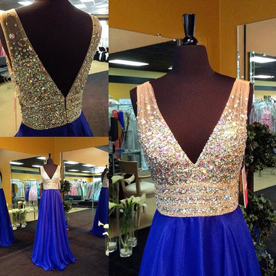 V-neck prom dress,custom prom dress, a-line prom dresses,charming prom dress,formal dresses,evening dresses on sale,pd160197