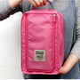 HOT PINK COLOR Multiple Use SHOE BAG Travel Use Shoe Pouch Convenient Easy Use - Thumbnail 1