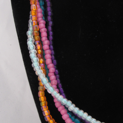 5-strand seed bead necklace