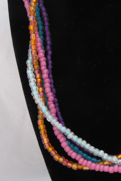 5-strand seed bead necklace