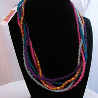 5-strand seed bead necklace - Thumbnail 2