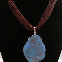 Faux turquoise pendant - Thumbnail 1