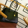 Black Color PU Leather Multiple Use Lady Handbag Carry Bag Easy Convenient Use - Thumbnail 1