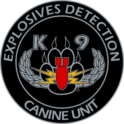 Alpha Explosives Detection K-9 decals
