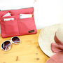 Bag inside Bag PINK Travel Insert Handbag w/ Zipper Large Liner Organizer Purse - Thumbnail 3
