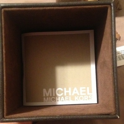 100% authentic michael kors rose glitz watch 