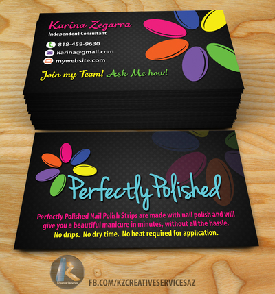 Perfectly Polished Business cards - Style 1