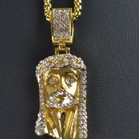 Jesus Piece With Stainless Steel With Link Chain Necklace 24" - Thumbnail 2