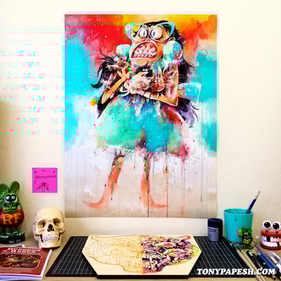 Crazy cat lady (print)