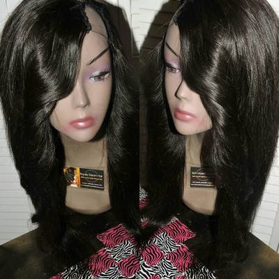 Virgin brazilian u-part wig unit 