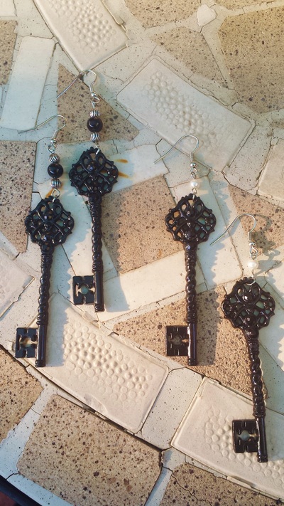 Skeleton Key earrings