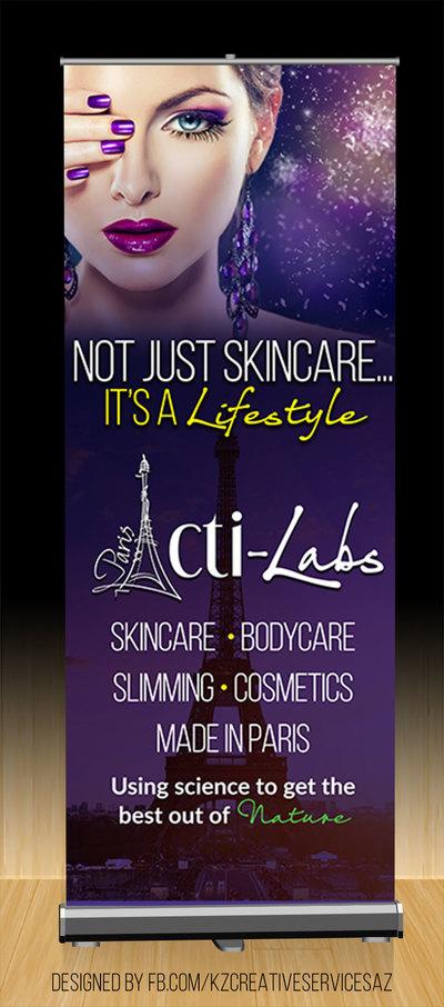 ACTI-LABS PREMIUM RETRACTABLE BANNER STYLE 2