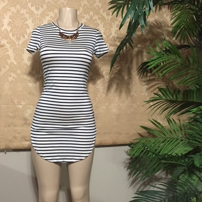 Striped t-shirt dress