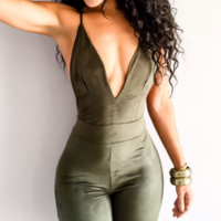 Sexy V-neck sling jumpsuit   31905 - Thumbnail 2
