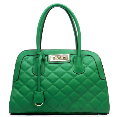 Quilted dome satchel