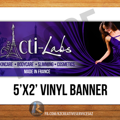 Acti-labs - horizontal vinyl banner style 1
