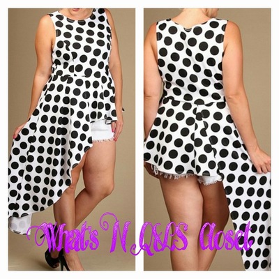 Black and white polka dot