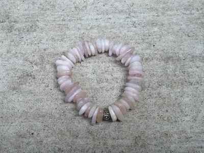 Morganite Stretch Bracelet - Morganite Bracelet - Morganite Jewelry - Gemstone Healing Bracelet - Morganite