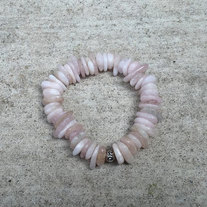 Morganite Stretch Bracelet - Morganite Bracelet - Morganite Jewelry - Gemstone Healing Bracelet - Morganite
