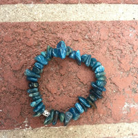 Blue Apatite Stretch Bracelet - Blue Apatite Bracelet - Blue Apatite Jewelry - Blue Apatite - gemstone bracelet - stretch bracelet - Thumbnail 1